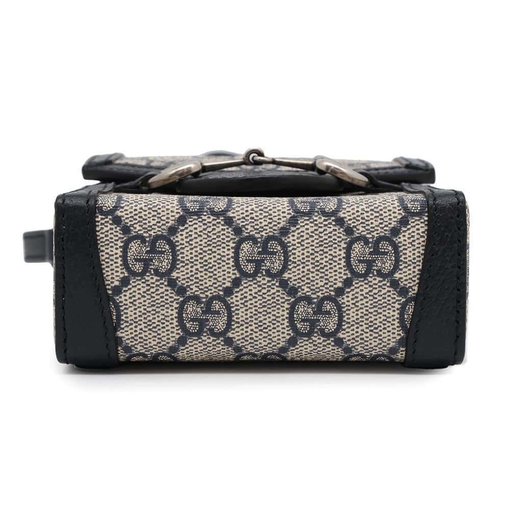 Gucci Horsebit 1955 Bag Blue GG Supreme Canvas - Picture 3 of 12